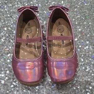 Wonder Nation Iridescent Pink Dress Shoes